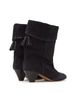 Sheepskin Version ~ Niche Tassel Pointed Toe Flap Western Cowboy For Women Autumn Winter Short Slim Boots_vogvips.com