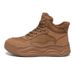 Genuine Leather High-top Shoes For Women, Versatile Sneakers, New Thick-soled Casual Round-toe Soft-soled Comfortable White Shoes, Trendy_vogvips.com