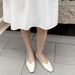 Cameido Soft Sole And Upper Simple Commuting Square Toe Flats For Women In Spring_vogvips.com