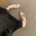 Flat Square-toed Low-cut Single Shoe For Women With A Skirt. Mary Jane Style Women's Shoes. 2026 New Model. Soft And Gentle Style. One-piece Shoe_vogvips.com