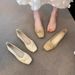 French Low Heel Mary Jane Evening Gentle Shoes Flat Versatile Skirt Grandma Shoes Mom Pouch Shoes_vogvips.com