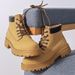 European Warm Series 2025 Autumn Winter Trendy Men's Casual British Yellow With Fleece Lining Warm Korean Style Work Boots_vogvips.com