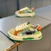 New New Internet Celebrities, Shell Toe Color-Blocked Fabric Panel Casual And Stylish Dad Shoes, Men's Shoes_vogvips.com