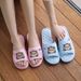 Cotton Fabric Capybara Couple Slippers For Men And Women, Home Indoor Thickened Three-layer Non-slip Silent Floor Slippers_vogvips.com