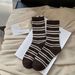Wool Socks For Men And Women, Warm Thermal Mid-Crew Socks With Striped Pattern, Soft And Breathable, Unisex Casual Socks For All Seasons_vogvips.com
