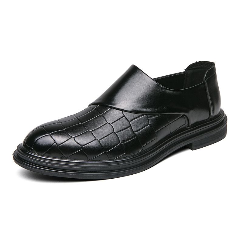 Suitable For All Seasons 2025 Spring And Autumn Lazy Slip-On For Men, Large Size Business Loafers, Casual Shoes, Men's Wedding Leather Shoes_vogvips.com