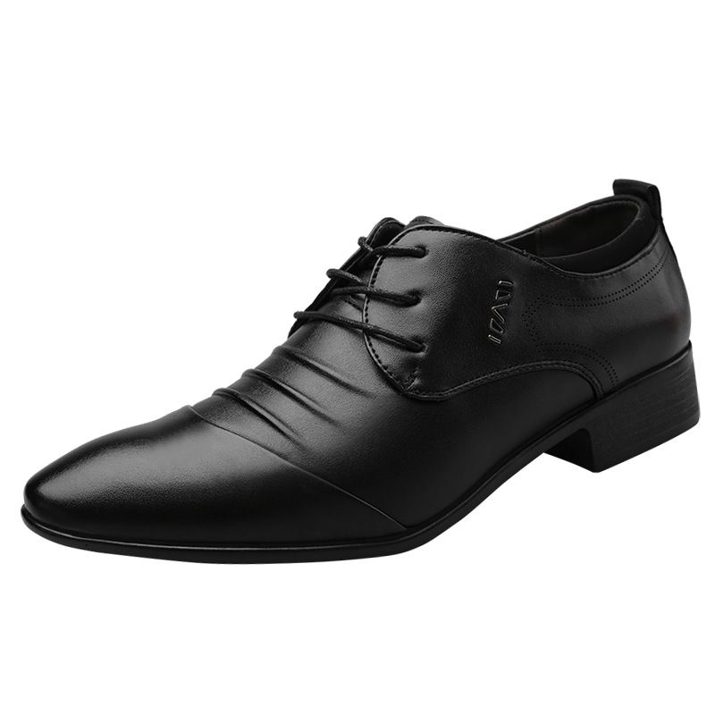 2024 New Large Summer Leather Men's Business White Versatile Wedding Shoes_vogvips.com