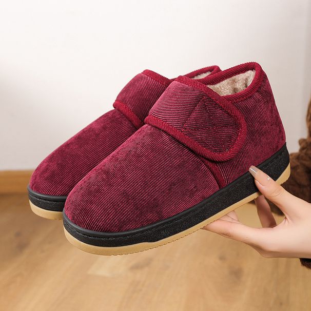 MTX Middle-aged Elderly Slippers Men Women, Winter Cotton Indoor And Outdoor Wear, Warm Fleece-lined Cold-resistant_vogvips.com