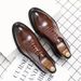 Authentic Men's All-season Ultra-soft Breathable Trendy Korean-style Versatile Large-size Two-layer Cowhide Casual Style_vogvips.com