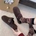 Warm Furry Cotton Shoes With Added Fleece, Gray Half Drag Women's Cotton Shoes_vogvips.com