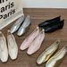French Ladies Commuting Set Feet Solid Color Soft Sole Single Shoe Women's Spring And Autumn 2025 New Summer Outfit_vogvips.com