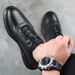 Genuine Leather Men's Business Casual Breathable Comfortable No Slip Versatile Shoes Loafers Men Sneakers Chaussures_vogvips.com