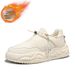 Men's Winter Snow Boots With Fleece Lining, Thickened Anti-Slip Sole, Low-Cut Warm Shoes For Cold Weather_vogvips.com