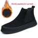 Martin Boots Men's Winter Leather Mid-Calf Boots With Padding For Warmth, Thick Bottom, Heightened, Short Boots, Retro Cotton Boots_vogvips.com