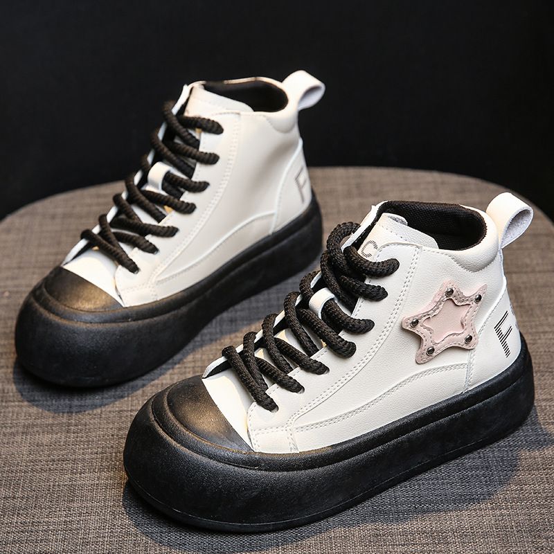 Autumn New Thick Soled High Top Big Head Star Board For Women's Instagram Trendy Versatile And Small Design Sense_vogvips.com