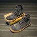 European Warm Series Spring Martin Genuine Leather Work Military Korean Style Short Desert Boots High-top Casual Men's Shoes_vogvips.com
