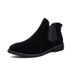 Shoes Cross-border Autumn Winter Men's Short Business Pointed High-top Leather Martin Slip-on Boots For Men_vogvips.com