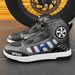 Men's Motorcycle Riding Shoes, Motorcycle Boots, Anti Slip High Top Wear-resistant Comfortable Boots, Suitable For Outdoor Cycling Activities_vogvips.com