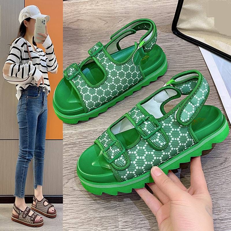 Plus Size Comfort Sandals For Women – Adjustable Velcro Strap & Thick Cushioned Sole For All-Day Support_vogvips.com