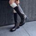 Martin Brown Square Toe 2025 New Sleeve Long Women's Polished High Top Boots_vogvips.com