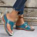 European And American Style Leopard Print Casual Flip-flops Suitable Outdoor Wear, With Wedge Or Flat Soles, T-shaped,_vogvips.com