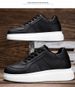 Invisible Inner Heightening Men's Shoes Thick-soled Heightening Shoes Men's Casual Little White Shoes Sports Shoes Board Shoes Round Head_vogvips.com