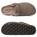 Genuine Suede Clogs For Women Men Cork Footbed Clogs Sandals With Arch Support Summer Couple Outdoor Leather Mules_vogvips.com