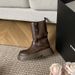 Thick-Soled Height-Increasing Melad Brown Martin Women, New Autumn-Winter Korean Version Versatile British Style Short_vogvips.com