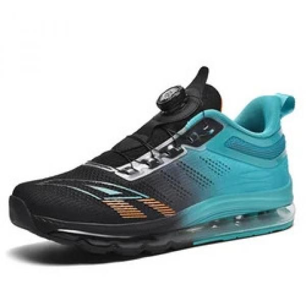 Custom Size US 13 14 EU 47 48 Self Lacing Sports Sneakers Blank Full Sole Air Cushion Running Walking Shoes For Men_vogvips.com