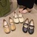 Mary Jane Women's Shoes 2025 Spring Korean Version New Casual Comfortable Trendy Round-toe Low-heel Shallow Soft-soled Women's Shoes_vogvips.com