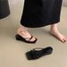 Chuyuji French-style Square-toed Thin-strap For Women, 2026 New Summer Outdoor Thick-heeled Beach Flip-flops_vogvips.com