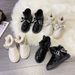 Winter New Waterproof And Anti Slip One Step Cotton Shoes With Plush Thick Sole Snow Boots_vogvips.com