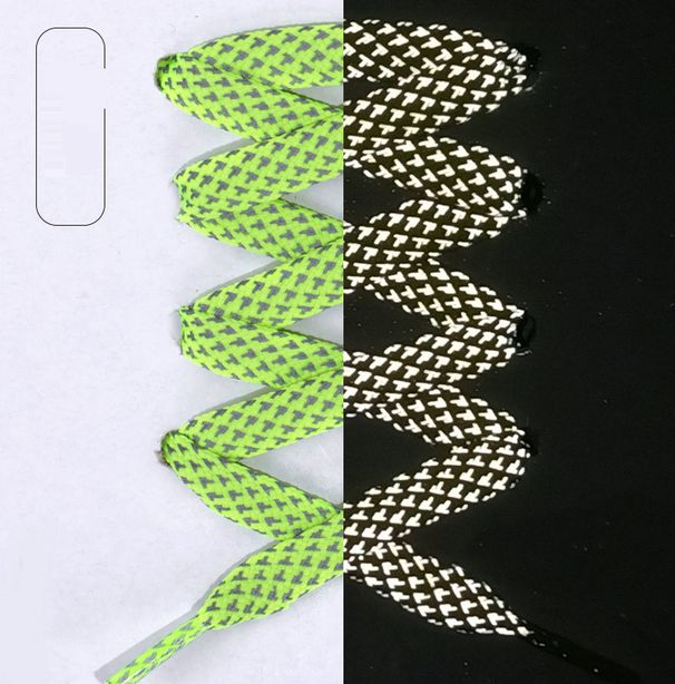 Shoe Accessories double sided luminous night running equipment sports white shoes basketball shoes black and white color_vogvips.com