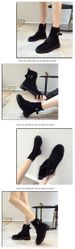 Martin Boots Autumn/Winter New Style Women's Versatile Boots, Thick-heeled Fleece Short Boots_vogvips.com