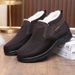 2025 Winter Warm Cotton Shoes With Fleece,, Large-sized Cotton Boots On One Foot, Anti-slip Snow Boots_vogvips.com