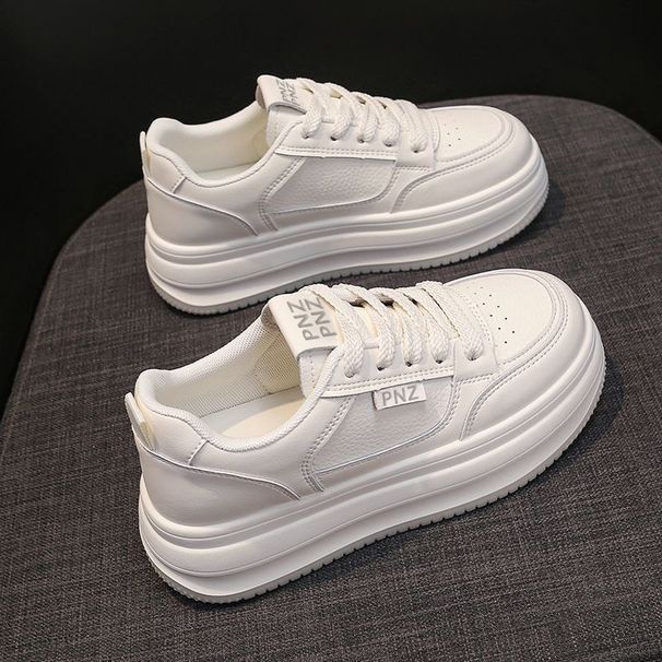 High-top White Sneakers For Women, 2026 New Style, Spring-autumn Women's Shoes, Casual Soft Sole_vogvips.com
