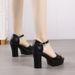 Women's High-heeled Sandals With Chunky Heels Waterproof Platform, New Korean-style Versatile Spring And Summer Soft_vogvips.com
