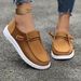 Women's Plus Size Casual Loafers Slip-On Shoes Flat Low-Cut Comfortable Walking Shoes For Spring & Autumn_vogvips.com