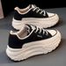 Women's Thick-soled Dad 2026 New Spring Versatile Sports Casual Korean Style White Lightweight Student Running Shoes_vogvips.com