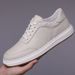 First Layer Cowhide White New Business Casual Leather Shoes Men's Youth Versatile British Style Breathable Sneakers_vogvips.com