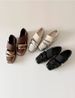 Korean-style Square-top Velcro Low-cut Mary Jane Women's Shoes - Stylish And Fashionable Sports Ballet Shoes_vogvips.com