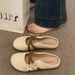 NEW Dopamine Autumn Bocken Women's Lazy Shoes One-Piece Slippers With Buckles On The Top, Women's Outerwear Sandals, Trendy Flip Flops_vogvips.com