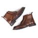 European Warm Series British Martin Brogue High-top Carved Men's Trendy Casual Shoes Thick-soled Leather Boots_vogvips.com