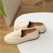New Summer Cloud Round Head Bag Foot A Slip On Soft Waxy Loafers_vogvips.com
