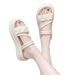 Trendy Women's Outdoor Slippers 2026 New Model, Fashionable Thick-soled Height-increasing Slide Sandals, Non-slip,_vogvips.com
