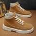 Autumn Men's High-Top Martin Boots, Fashionable Versatile Thick-Soled Anti-Slip Sports Casual Short Boots Work Shoes_vogvips.com