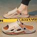 Men's Summer Slippers For Outdoor Wear, Anti Odor, Anti Slip, Shit Stepping Thick Sole, Outdoor Leisure Sports, Driving, Two Wear Beach Sandals_vogvips.com