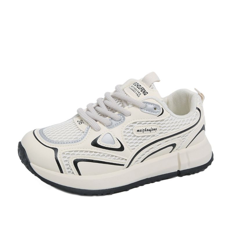 Little White Shoes Female And Female Students Mesh Casual Sports Versatile Board Shoes Street Shooting_vogvips.com