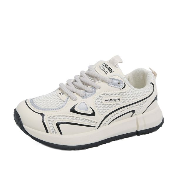 Little White Shoes Female And Female Students Mesh Casual Sports Versatile Board Shoes Street Shooting_vogvips.com