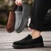 Flyknit Mesh Shoes For Men, 2026 Summer Breathable Athletic-casual Large-size Lightweight Non-slip Walking Shoes, Lace-up Canvas Shoes._vogvips.com